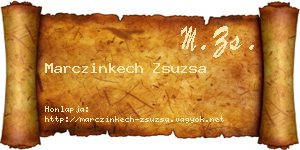 Marczinkech Zsuzsa névjegykártya